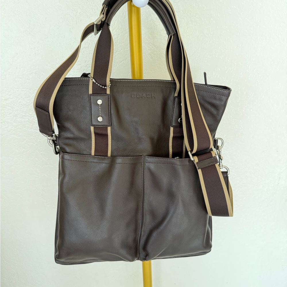 NWT Coach 2Way Leather Handbag Crossbody Shoulder Brown